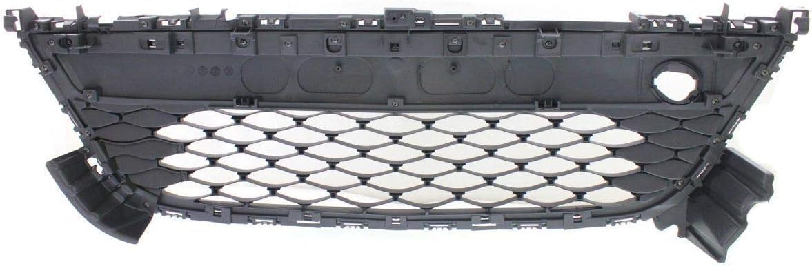 Front Bumper Grille Black With Chrome Trim Direct Replacement Compatible With 2010-2012 Mazda CX-7 MA1036121 EH44501T0H