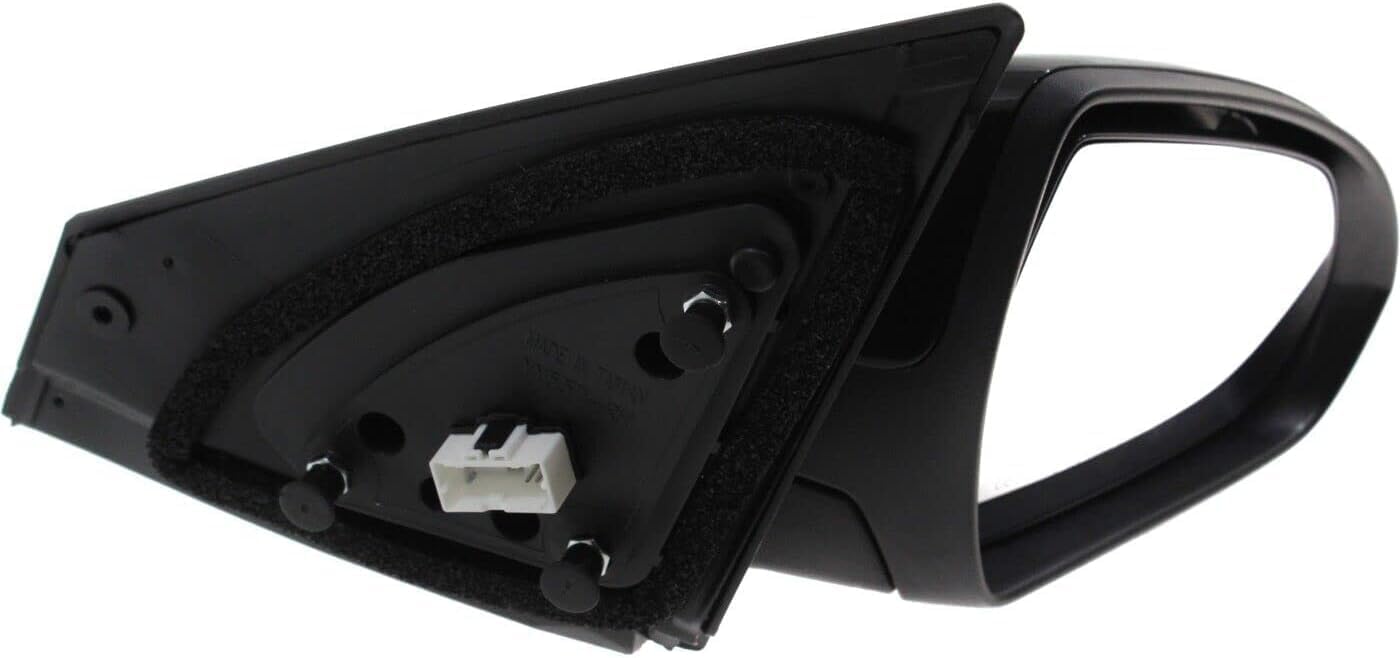 Front Power Mirror Non-Heated Manual Folding Primed Right Passenger Side Direct Replacement Compatible With 2017-2020 Hyundai Elantra HY1321224 HY1321250