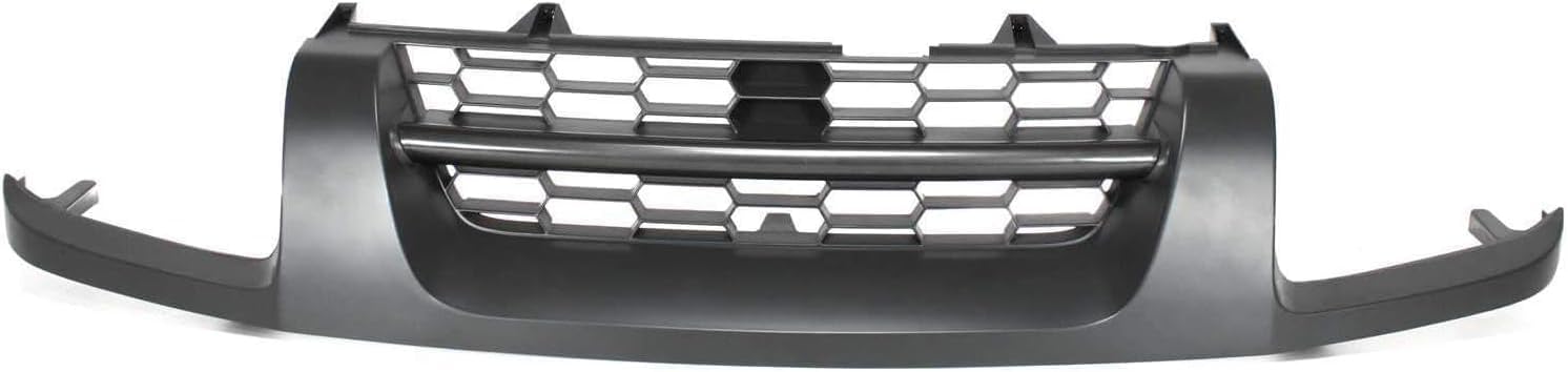 Front Grille Gray Shell And Insert Plastic Direct Replacement Compatible With 2002-2004 Nissan Xterra NI1200198 623107Z800