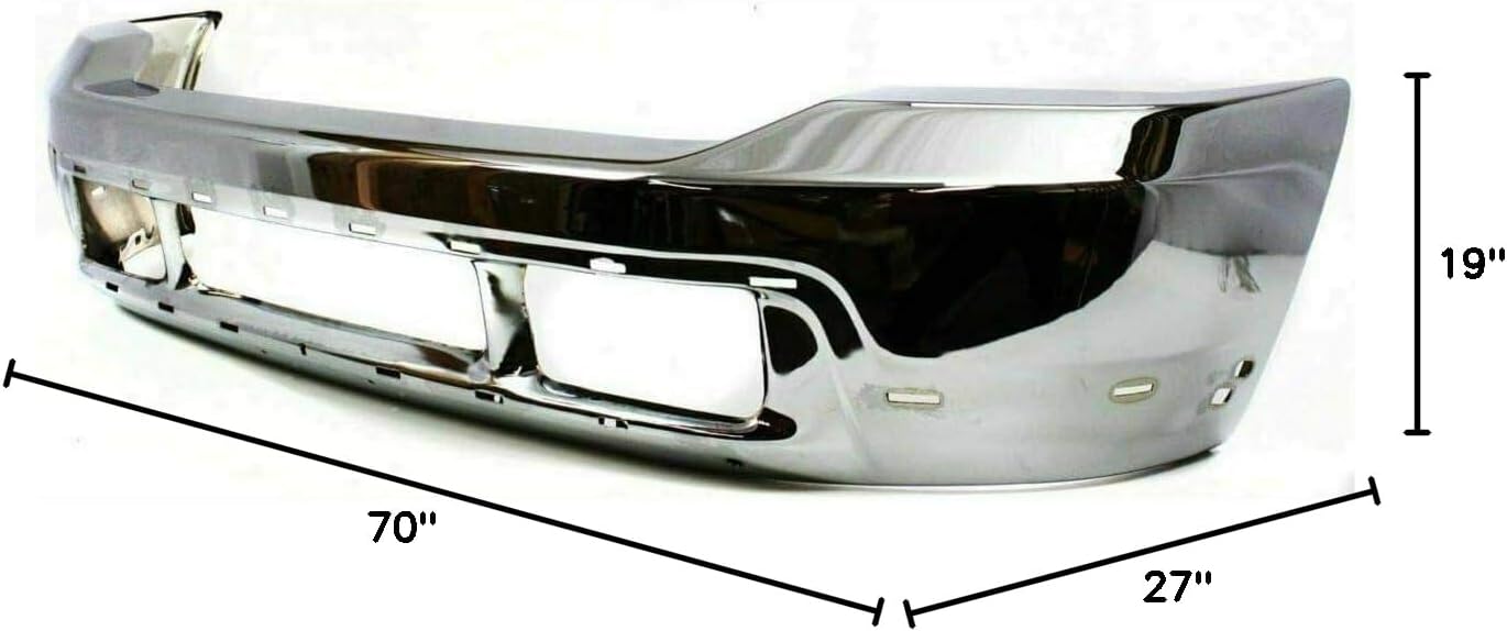 Front Bumper Chrome + Upper & Lower Valance Textured Direct Replacement Compatible With 2001-2004 Ford F -Series Super Duty FO1002375 FO1095176 FO1095203 3C3Z17626AAA 3C3Z17757BA