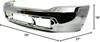 Front Bumper Chrome + Upper & Lower Valance Textured Direct Replacement Compatible With 2001-2004 Ford F -Series Super Duty FO1002375 FO1095176 FO1095203 3C3Z17626AAA 3C3Z17757BA