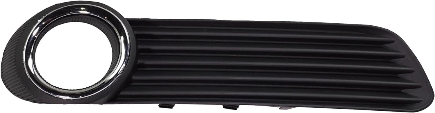 Front Fog Light Molding Primed With Chrome Trim Right Passenger Side Direct Replacement Compatible With 2008-2010 Toyota Avalon TO1039140 5203007020 5203007030