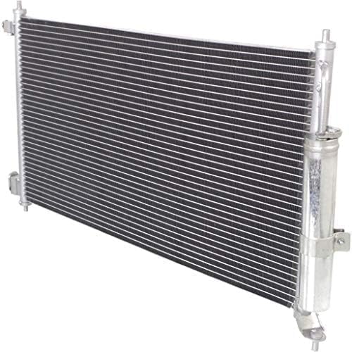 Front A/C Condenser Aluminum Core Direct Replacement Compatible With 2007-2012 Nissan Versa / 2009-2014 Cube NI3030163 92100ZW40D