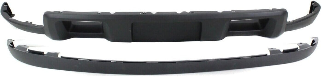 Front Bumper Lower Valance Air Deflector + Extension Textured Direct Replacement Compatible With 2011-2014 Chevrolet Silverado 2500HD 3500HD GM1092213 GM1095195 19370763 20845670