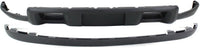 Front Bumper Lower Valance Air Deflector + Extension Textured Direct Replacement Compatible With 2011-2014 Chevrolet Silverado 2500HD 3500HD GM1092213 GM1095195 19370763 20845670