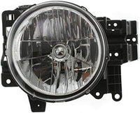 Set Of 2 Front Head Light Assembly Lens And Housing Plastic Left Driver & Right Passenger Side Direct Replacement Compatible With 2007-2014 Toyota FJ Cruiser TO2502173 TO2503173