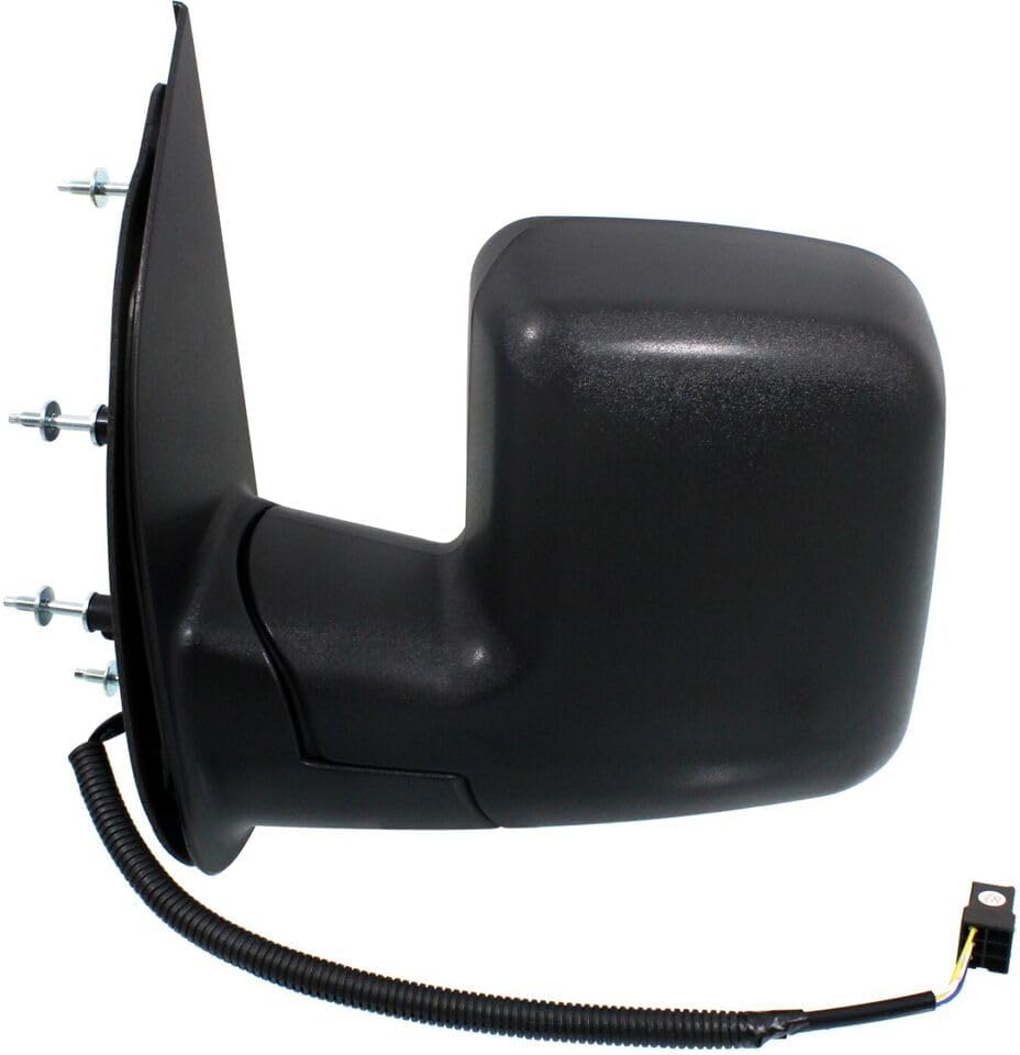 Front Power Mirror Manual Folding Non-Heated Textured Left Driver Side Direct Replacement Compatible With 2010-2014 Ford F-Series FO1320396 AC2Z17683AA
