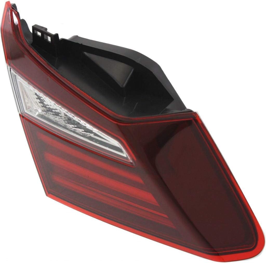 Tail Light Inner Assembly Left Driver Side Direct Replacement Compatible With 2016-2017 Honda Accord HO2802109 34155T2AA21