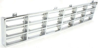 Front Grille Chrome Insert Direct Replacement Compatible With 1981-1985 Dodge Full Size Pickup CH1200104 4168723