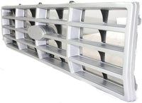 Front Grille Silver Shell & Black Insert Direct Replacement Compatible With 1982-1986 Ford F-Series FO1200117 E3TZ8200F