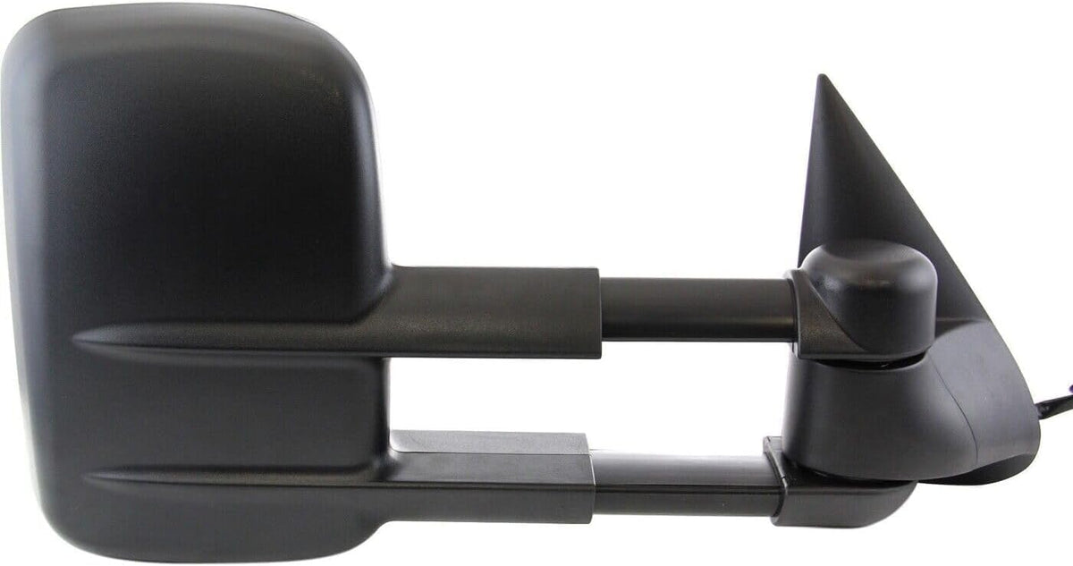 Set Of 2 Front Power Towing Mirror Manual Folding Heated Textured Left Driver & Right Passenger Side Direct Replacement Compatible With 2003-2006 Chevrolet Silverado/GMC Sierra