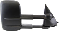 Set Of 2 Front Power Towing Mirror Manual Folding Heated Textured Left Driver & Right Passenger Side Direct Replacement Compatible With 2003-2006 Chevrolet Silverado/GMC Sierra