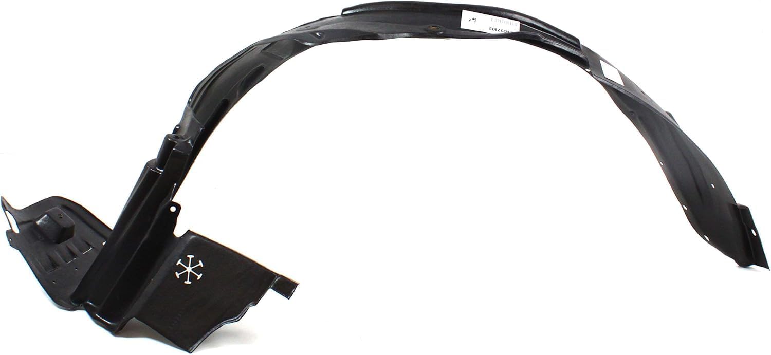 Front Fender Liner Right Passenger Side Direct Replacement Compatible With 2008-2010 Honda Odyssey HO1249128 74101SHJA01