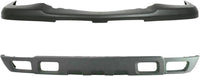 Front Bumper Upper Cover Textured + Lower Valance With Fog Light Holes Direct Replacement Compatible With 2003-2006 Chevrolet Silverado 1500 GM1092173 GM1051110 10397999 15139805