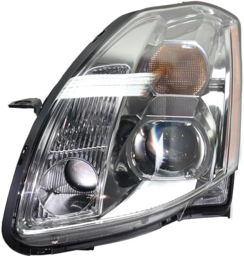 Set Of 2 Front Head Light Assembly Plastic Left Driver & Right Passenger Side Direct Replacement Compatible With 2004-2006 Nissan Maxima NI2502183 NI2502150 NI2503183 NI2503150