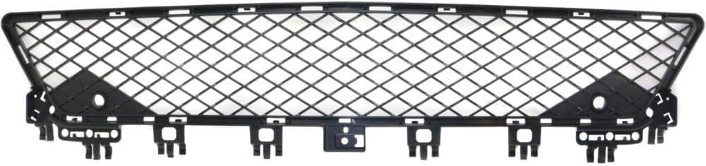 Front Bumper Center Grille Textured Direct Replacement Compatible With 2012-2015 Mercedes Benz C-Class MB1036127 2048850853
