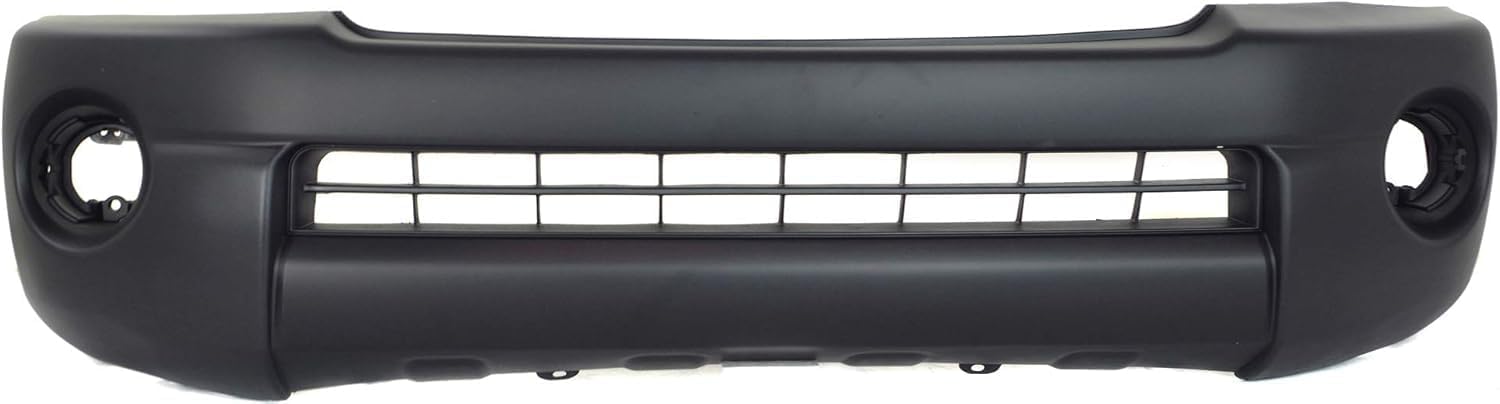 Front Bumper Cover Textured + Grille Chrome Shell/Black Insert Direct Replacement Compatible With 2005-2008 Toyota Tacoma TO1200268 TO1000304 5211904010 5310004360