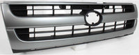 AUTOS PARTS PLUS Front Grille Silver Shell With Painted Black Insert + Headlights + Corner Lamps Assembly Left Driver & Right Passenger Side Direct Replacement Compatible With 1997-2000 Toyota Tacoma