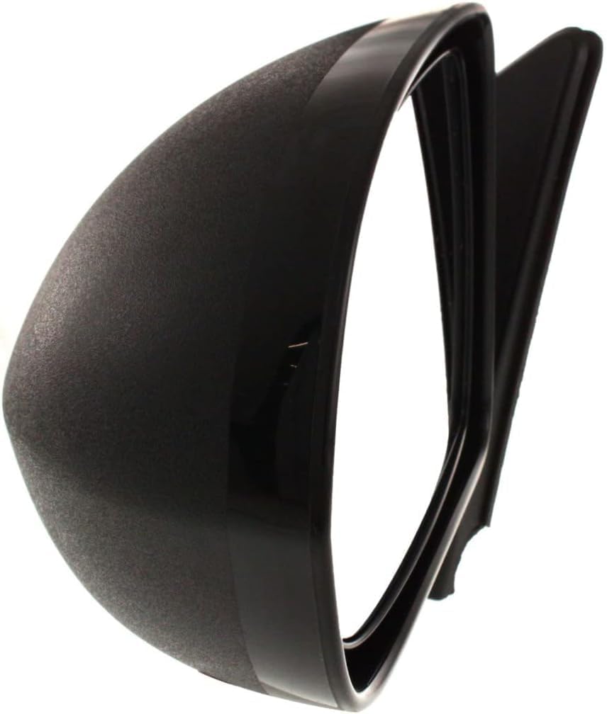 Front Power Mirror Manual Adjust Non-Heated Textured Left Driver Side Direct Replacement Compatible With 2007-2017 Jeep Compass CH1320266 5115041AK 5115041AJ