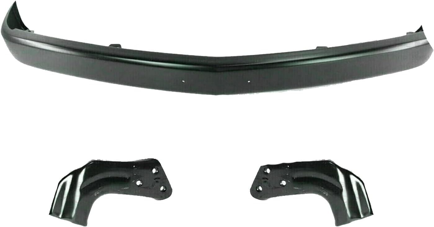 AUTOS PARTS PLUS Front Bumper Face Bar Primed + Bracket Left Driver & Right Passenger Side Direct Replacement Compatible With 1994-2002 Chevrolet/GMC C/K-Series GM1002168 GM1066127 GM1067127