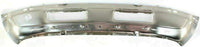 Front Bumper Chrome Steel Direct Replacement Compatible With 1994-2001 Dodge Ram 1500/1994-2002 Ram 2500 3500 CH1002256 CH1002172 55076599AG 55274749