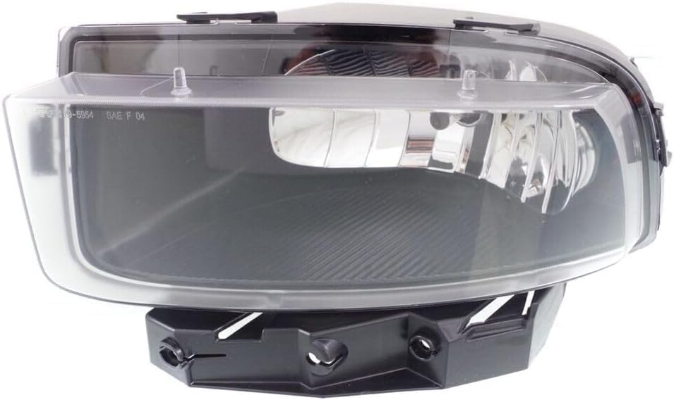 Set Of 2 Front Fog Light Assembly Plastic Left Driver & Right Passenger Side Direct Replacement Compatible With 2005-2013 Chevrolet Corvette GM2593291 GM2592291