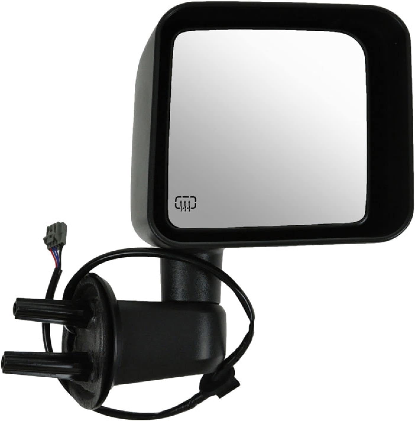 Set Of 2 Front Power Mirror Manual Folding Heated Textured Right Passenger & Left Driver Side Direct Replacement Compatible With 2011-2013 Jeep Wrangler CH1320319 CH1321319 5182175AB