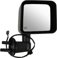 Set Of 2 Front Power Mirror Manual Folding Heated Textured Right Passenger & Left Driver Side Direct Replacement Compatible With 2011-2013 Jeep Wrangler CH1320319 CH1321319 5182175AB