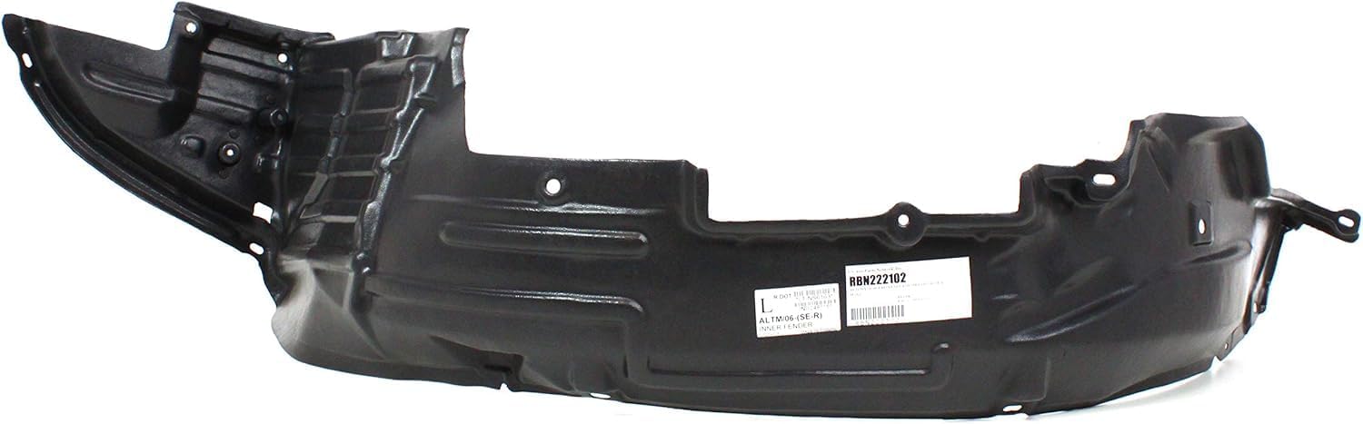 Front Fender Liner Right Passenger Side Direct Replacement Compatible With 2006 Nissan Altima NI1249115 63842ZB700