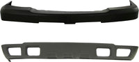 Front Bumper Upper Cover + Lower Valance Air Deflector Textured Gray Direct Replacement Compatible With 2003-2006 Chevrolet Silverado 2500HD 3500 GM1051109 GM1092173 15139804 10367213