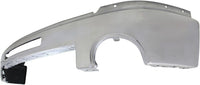 Front Bumper Chrome Steel + Upper Cover Primed + Lower Valance Textured Direct Replacement Compatible With 2007-2013 GMC Sierra 1500 GM1015100 GM1002834 GM1014102