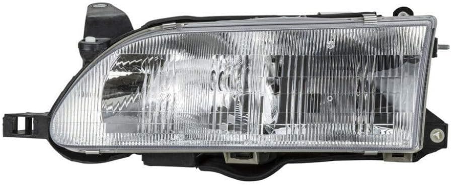 Front Head Light Assembly Left Driver Side Direct Replacement Compatible With 1993-1997 Toyota Corolla TO2502107 811501A491