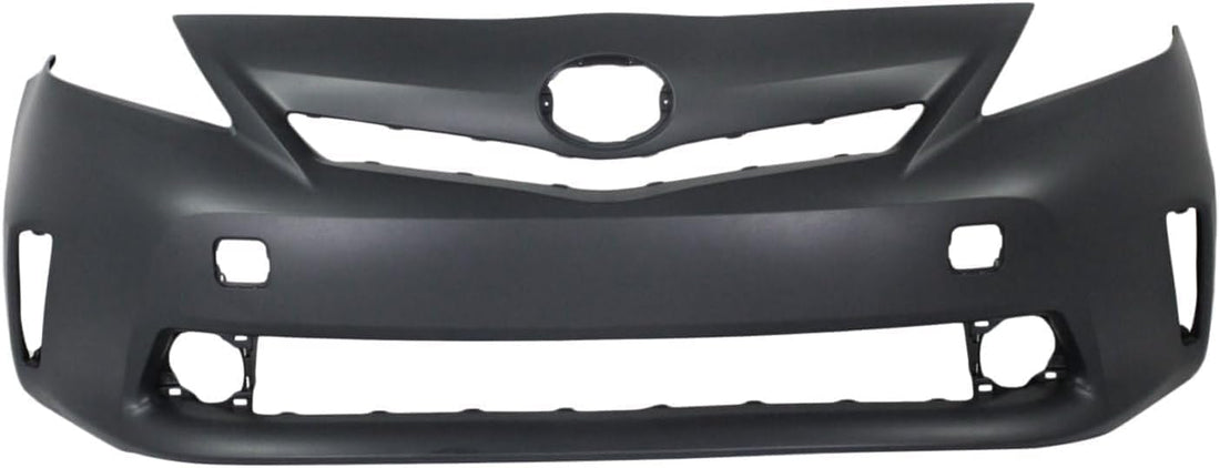 AUTOS PARTS PLUS Front Bumper Cover Primed With Fog Light Holes Direct Replacement Compatible With 2012-2014 Toyota Prius TO1000388 5211947923