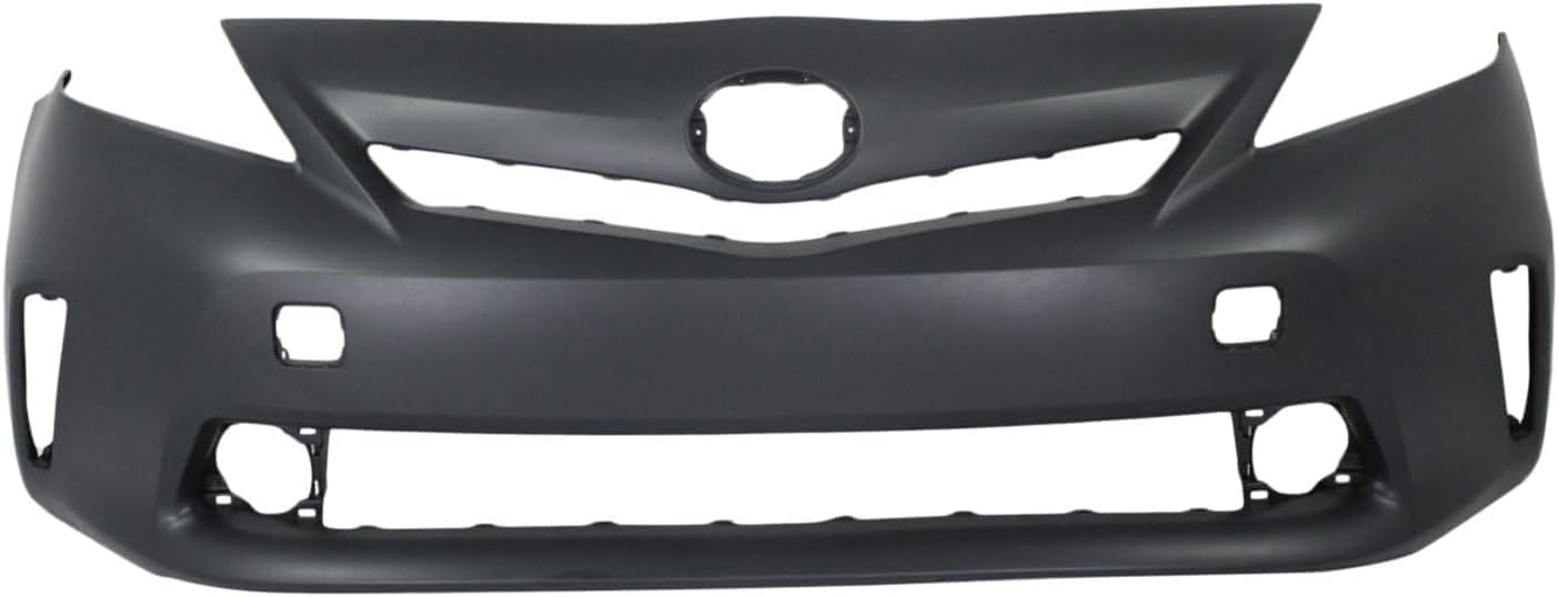 AUTOS PARTS PLUS Front Bumper Cover Primed With Fog Light Holes Direct Replacement Compatible With 2012-2014 Toyota Prius TO1000388 5211947923