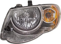 Set Of 2 Front Headlight Assembly Halogen Right Passenger & Left Driver Side Direct Replacement Compatible With 2005-2007 Chrysler Town & Country CH2502152 CH2503152 4857991AD