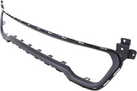 Front Bumper Molding Dark Gray Direct Replacement Compatible With 2014-2018 Jeep Cherokee CH1044112 CH1044113 68210024AC 68203230AB