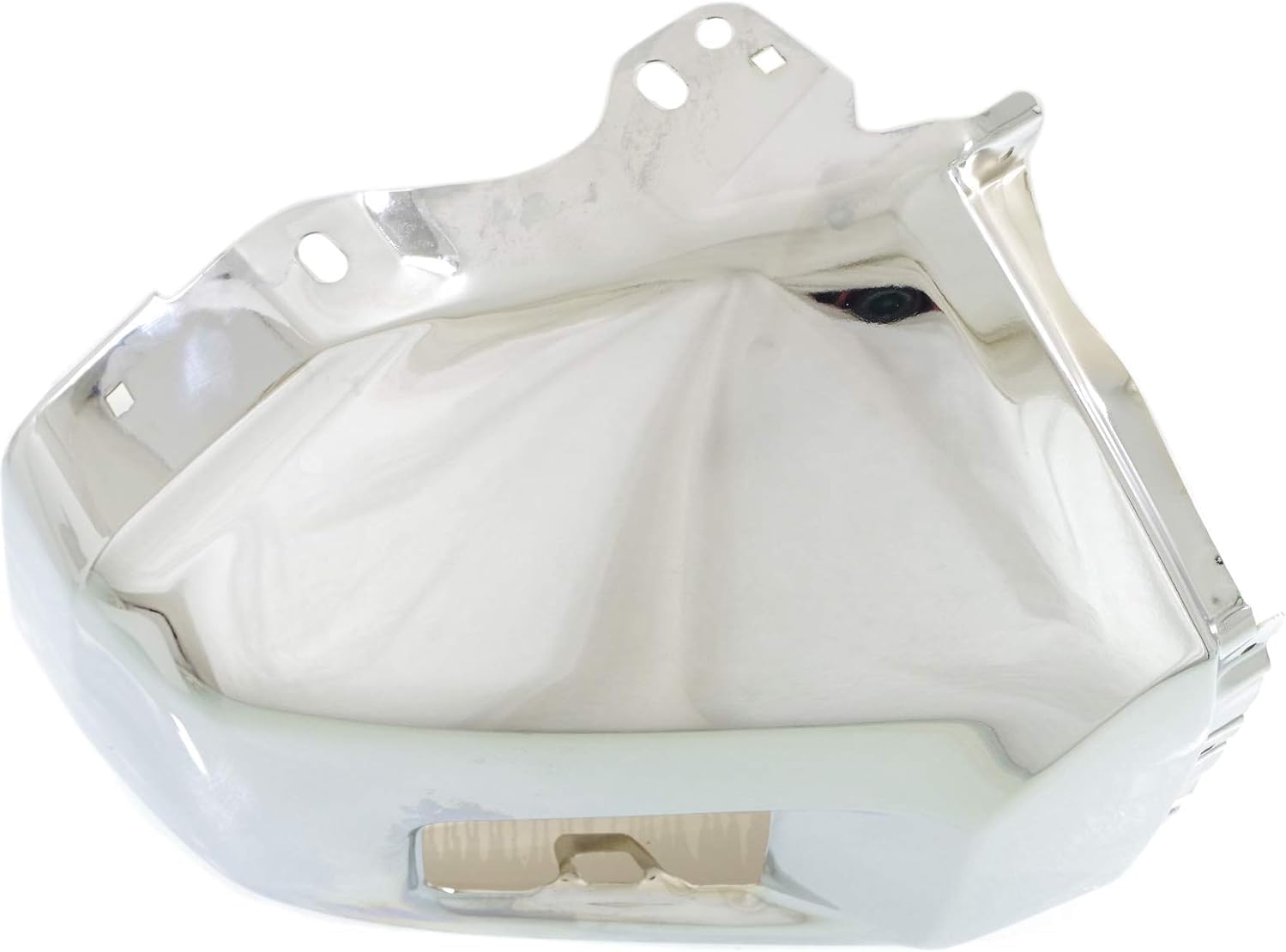 Front Bumper End Cap Chrome Steel Without Park Assist Sensor Holes Left Drover Side Direct Replacement Compatible With 2014-2021 Toyota Tundra TO1004184 521130C040