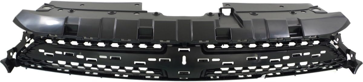 Front Bumper + Upper Cover + Molding Primed + Grille Textured Direct Replacement Compatible With 2013-2016 Dodge Dart CH1200378 CH1044110 CH1000A09 CH1014106 1TS71TZZAF 1WC26TZZAC