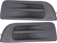 Set Of 2 Front Fog Light Cover Textured Left Driver & Right Passenger Side Direct Replacement Compatible With 2010-2012 Subaru Outback SU1039102 SU1038102 57731AJ54A 57731AJ55A