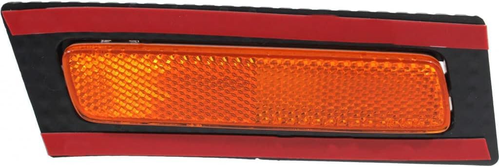 Front Bumper Reflector Right Passenger Side Direct Replacement Compatible With 2005-2008 Audi A4 AU2557100 8E0945072