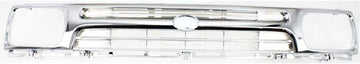 Front Grille Assembly Chrome Shell And Insert Plastic Direct Replacement Compatible With 1992-1995 Toyota Pickup TO1200247 5311135070-PFM