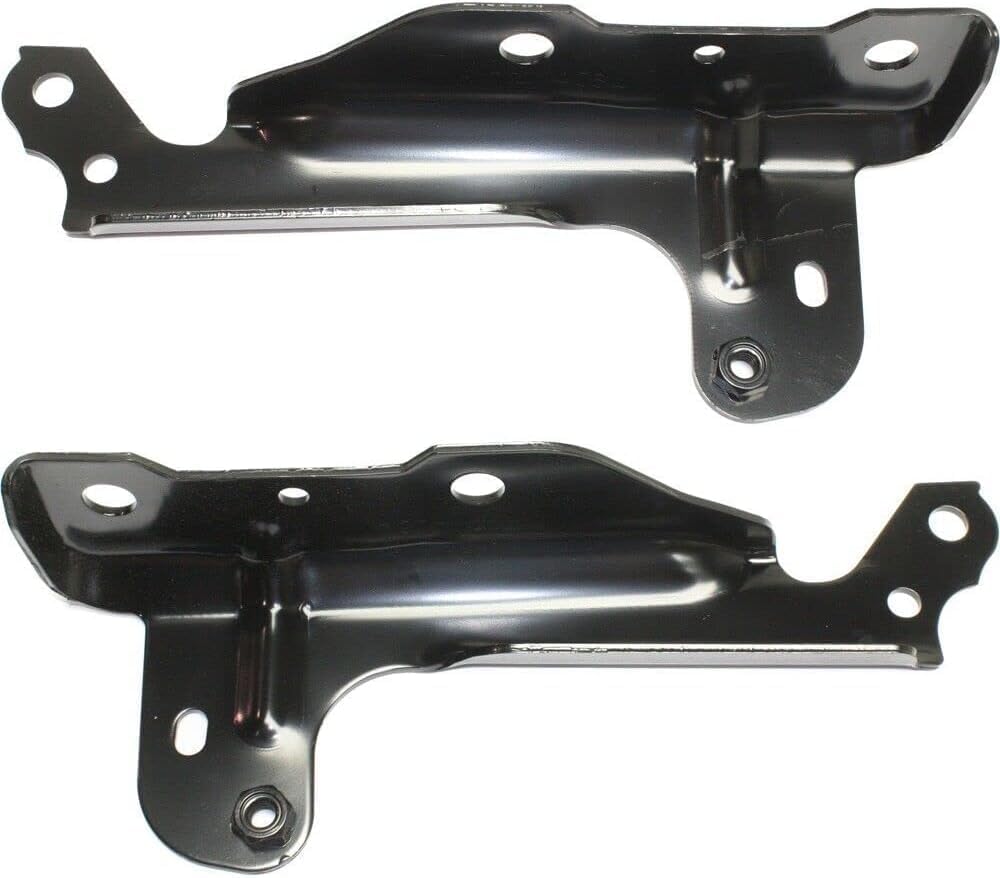Set Of 2 Front Hood Hinge Left Driver & Right Passenger Side Direct Replacement Compatible With 2014-2018 Chevrolet Silverado 1500 / GMC Sierra GM1236147 GM1236146 22914273