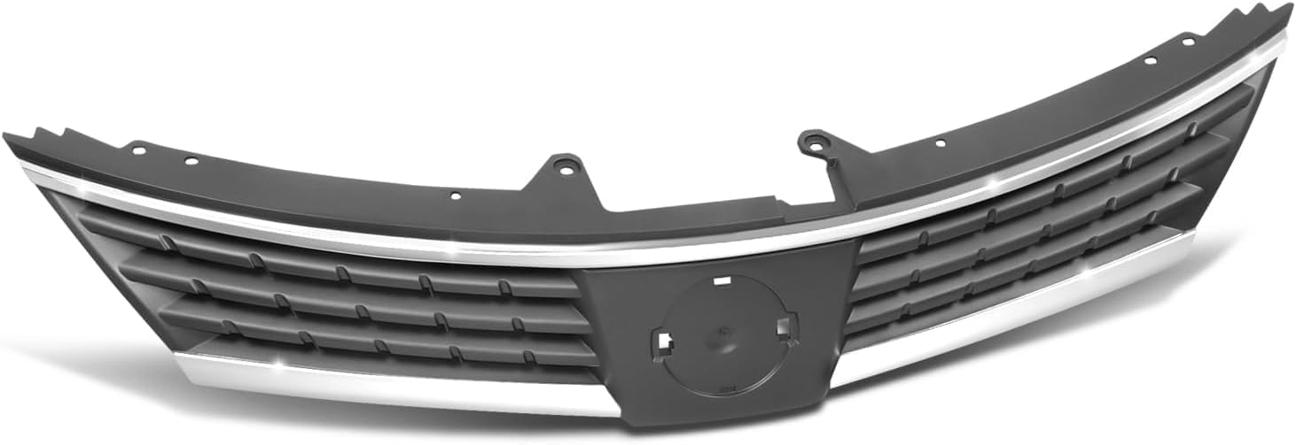 Front Grille Gray Shell And Insert Direct Replacement Compatible With 2007-2009 Nissan Versa NI1200224 62310EM30A
