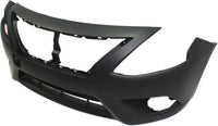 AUTOS PARTS PLUS Front Bumper Cover Primed Without Chrome Insert Direct Replacement Compatible With 2015-2018 Nissan Versa NI1000299 FBM229KM0J