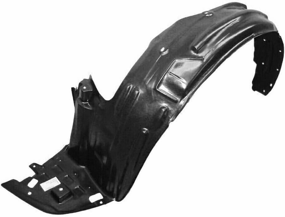 Front Engine Splash Shield + Fender Liner Left Driver & Right Passenger Side Direct Replacement Compatible With 2005-2007 Honda Odyssey HO1228104 HO1248123 HO1249124