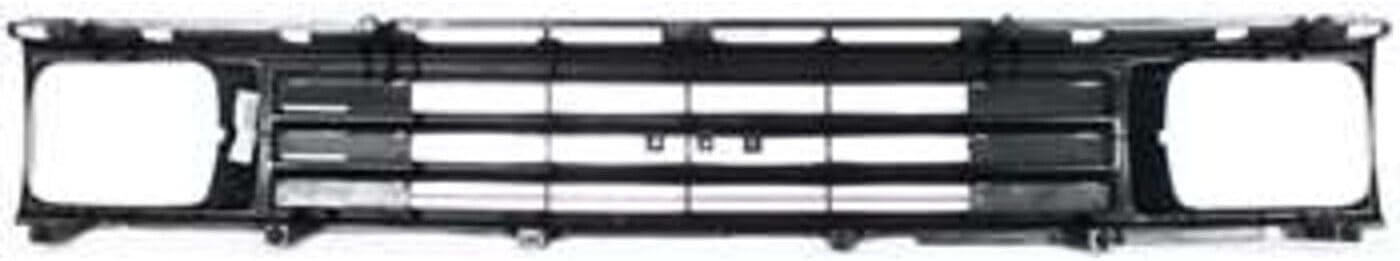 Front Grille Painted Silver Shell with Black Insert Direct Replacement Compatible With 1987-1988 Toyota Pickup TO1200108 5310089118
