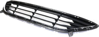 Front Bumper Grille Textured With Chrome Insert Plastic Direct Replacement Compatible With Hyundai Elantra 2011-2013 HY1036123 865603X000