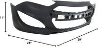 Front Bumper Cover Primed Direct Replacement Compatible With 2013-2016 Hyundai Genesis HY1000197 865112M300