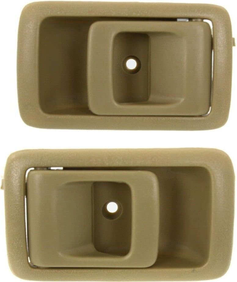 AUTOS PARTS PLUS Set of 2 Front & Rear Interior Door Handles Beige Left Driver & Right Passenger Side Direct Replacement Compatible with 1987-1991 Toyota Camry / 1996-2002 4Runner / 2001-2004 Tacoma