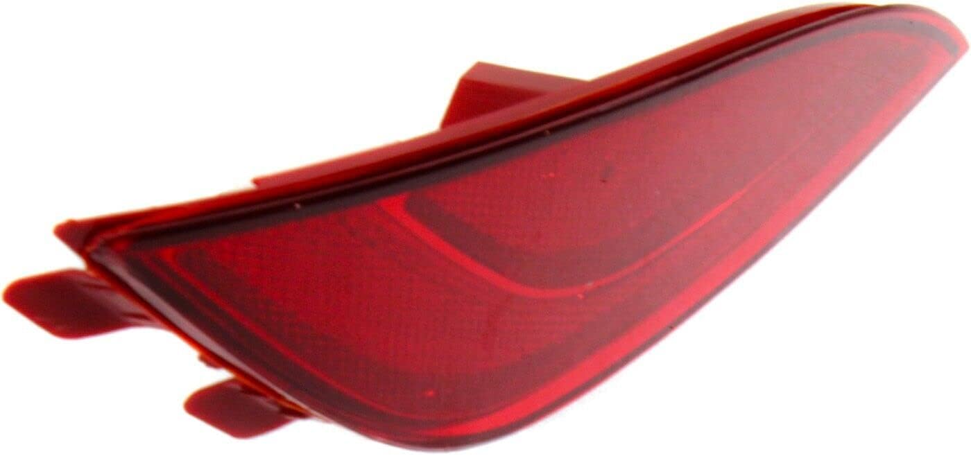 Rear Bumper Reflector Left Driver Side Direct Replacement Compatible With 2010-2015 Hyundai Tucson HY1184108 924052S100